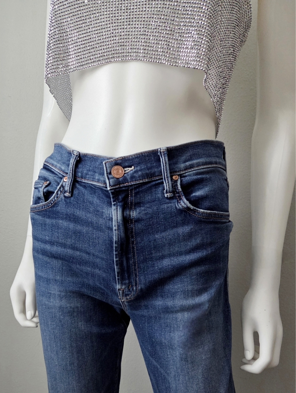 MOTHER The Outsider Ankle Jeans, Walking On Coals Wash, Size 30 - Picture 2 of 16